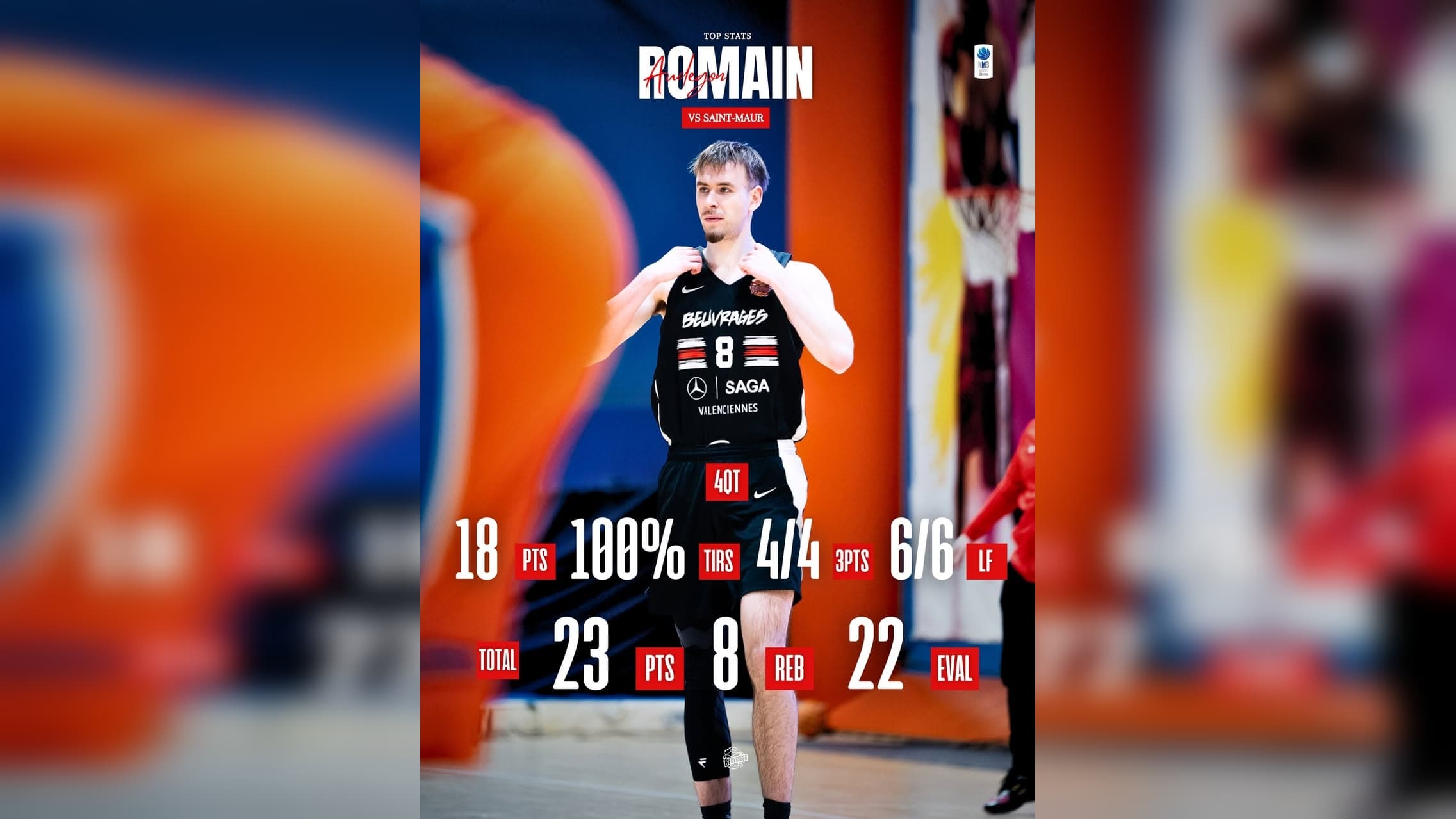 Romain Audegon décisif face à Saint-Maur